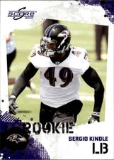 2010 Score Football Card #391 Sergio Kindle Rookie