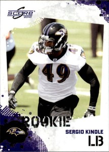 2010 Score Football Card #391 Sergio Kindle Rookie