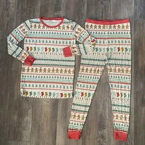 Little sleepies Christmas pajama Set  Size 16 bamboo holiday - Picture 1 of 8