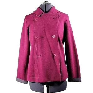 Eileen Fisher Merino Wool Blend Jacket Sz M - Picture 1 of 12