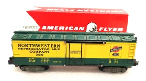 AMERICAN FLYER S GAUGE - 989 NORTHWESTERN REFRIGERATOR CAR w BOX READY-TO-RUN EX - Picture 1 of 7