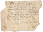 1742 Pompton NJ Handwritten Receipt Lines Gilbert Colonial New Jersey Bergen