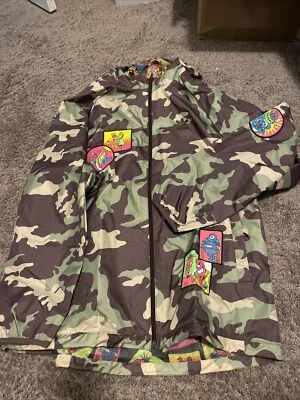 Adidas Jeremy Scott Cortavientos Camuflaje Chaqueta con Capucha Para Hombres XL SE ENVÍA EL MISMO DÍA Foto 1 de 4
