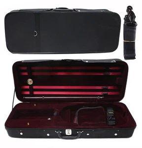 Oblong Viola Case 4/4 Full Size Viola Case with Straps & Music Sheet Bag - Picture 1 of 14