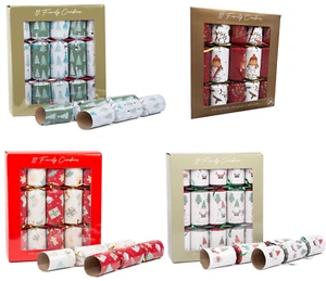 Set 10 x 12" Christmas Crackers Inc Joke Hat Snap & Gift Eco Friendly NO PLASTIC - Picture 1 of 11