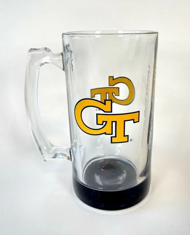 NCAA Georgia Tech Tankard Mug Full Color Logo Yellow & Blue 25 oz Licensed NEW Cover