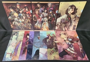 Lote de 11 carpetas de archivos de plástico originales sin usar Toukiden 2 - Koei - Imagen 1 de 12