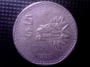 MEXICO 5 PESOS 1980 SEP05 - Picture 1 of 2