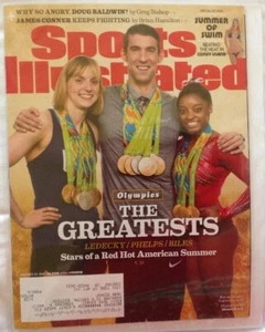Sports Illustrated 22. August 2016 Ledecky Phelps Biles Olympia Cover - Bild 1 von 1