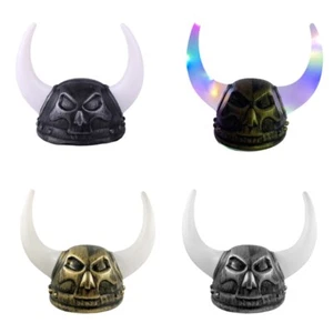 Vikinges Helmets with Horn Berserker Soldier Warrrior Hat Halloween Cosplay LARP - Picture 1 of 12