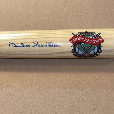 Duke Snider Autographed Signed Cooperstown Baseball Bat Beckett BAS Hologram - Image 1 of 4