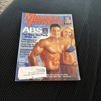 Mandy Blank W/ Ab Pullout - Muscle & Fitness Bodybuilding Magazine - May 2001 - Image 1 of 4