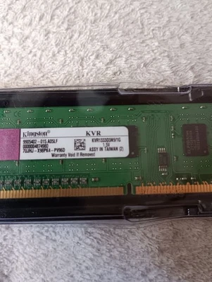 Kingston KVR1333D3N9/1G DDR3 1GB RAM 2 Modules Memory Kit Used - Image 1 of 2