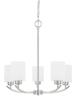 Candelabro de pilar Capital Lighting 415251-338 níquel Dixon 5 luces 23" W Foto 1 de 4
