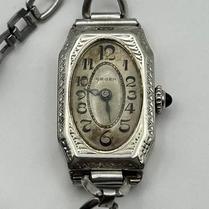 Vintage 1930s? Gruen Wadsworth 14k White Gold Ladies Watch 15 Jewels, 4 ADJ RUNS - Picture 1 of 10