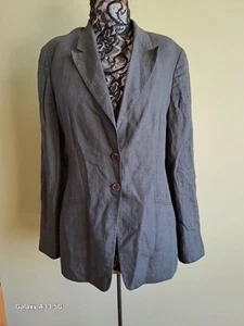 Vintage Armani Collezioni Linen Blazer/Jacket Made In Italy Size 44 - Picture 1 of 16