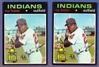 2 VINTAGE 1971 TOPPS BASEBALL A.S. ROOKIE CUP CARD #107 ROY FOSTER INDIANS EX-NM. rookie card picture
