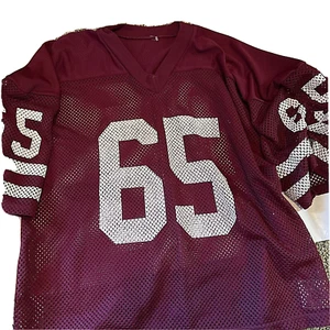 NMSU New Mexico State Aggies 65  size 52 Game Worn Football Jersey Vintage 1970 - Picture 1 of 12