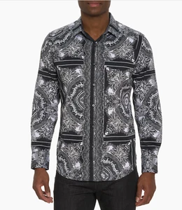 Robert Graham Rabat Printed Shirt - Mens Size M - Picture 1 of 11