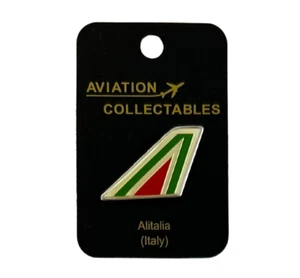 10244 ALITALIA ITALY AIRLINE TAIL PIN TAIL FIN LAPEL PIN BADGE - AVIATION - Picture 1 of 2