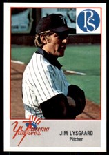 1978 Cramer Minor League Jim Lysgaard (A) Tacoma Yankees #18