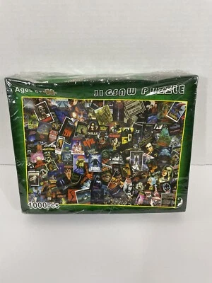 New Sealed Horror Scary Movie Jigsaw Puzzle Collage 1000 Pieces Box Dented I2 - Image 1 of 4