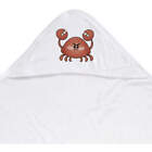 Serviette à capuche bébé « crabe grincheux » (HT00014269)