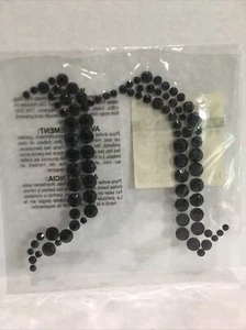 Halloween Black Rhinestone Bling Sticker “N”Recollections 6” X 4” New - Picture 1 of 2