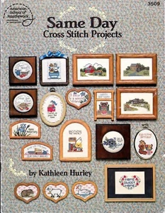 Same Day Cross Stitch 43 Projects Patterns Quick Designs by Kathleen Hurley - Picture 1 of 2