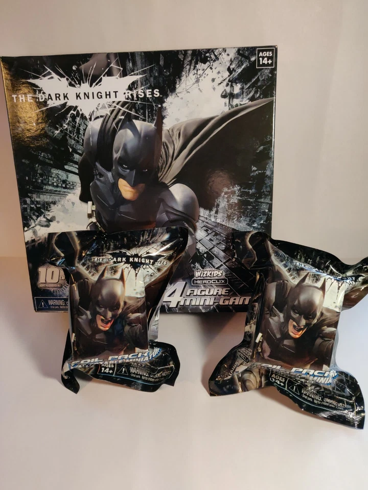 The Dark Knight Rises 4 Figure Mini-game HeroClix Wizkids 10th Anniversary