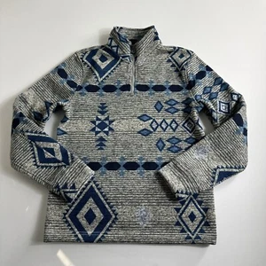 Lucky Brand Pullover Herren Mock Neck Half Zip Los Feliz Southwestern Print Fleece - Bild 1 von 9