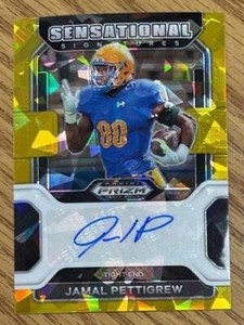 JAMAL PETTIGREW - 2022 Panini Prizm Draft Picks -Sensational Signatures Gold Ice