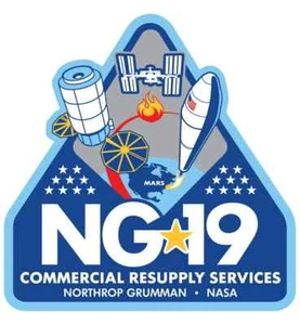 NASA Commercial Resupply Services NG-19 Vinyl Sticker - 3 in. x 3in. - Picture 1 of 1