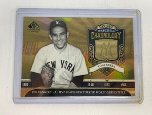 2006 SP Legendary Cuts Baseball Chronology /550 Yogi Berra #BC-YB HOF