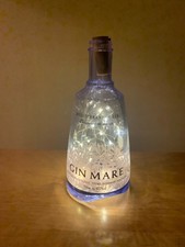 Gin Mare Bottle with Lights (Upcycled)