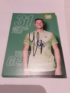 Signierte AK Yannick Gerhardt VfL Wolfsburg NEU - Picture 1 of 1