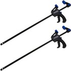 BlueSpot 2pc Quick Grip Speed Light Duty Vice Bar 300mm Rapid Clamp Set 12"