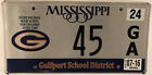 HARRISON CENTRAL GULFPORT HIGH SCHOOL license plate Low #45 Admirals Red Rebels