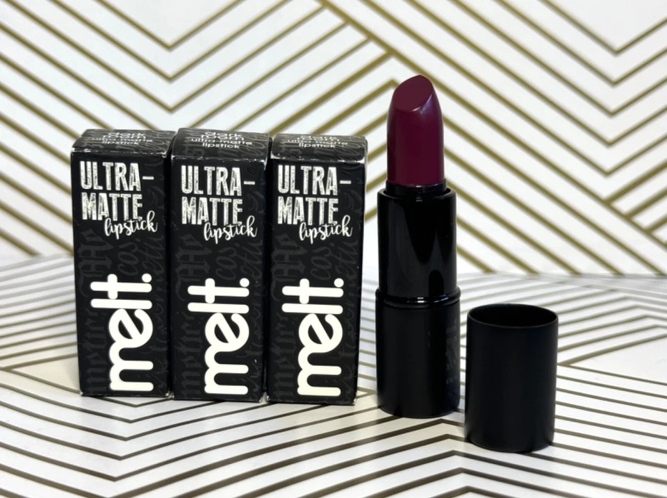 MELT COSMETICS Ultra-Matte Lipstick DARK ROOM .049oz Travel Size Mini x3 - Image 1 of 1