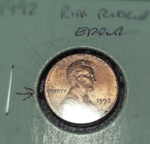 Mint Error 1992 Lincoln Memorial Broad Strike UNCIRCULATED /ABOUT UNCIRULATED - Picture 1 of 2