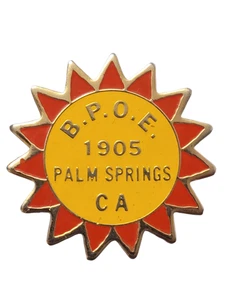BPOE Elks Lodge #1905 Lapel Pin - Vintage - Palm Springs, CA - Men's Club - Picture 1 of 6