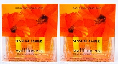 4 Bath & Body Works SENSUAL AMBER Wallflower Home Scent Oil Refill - Image 1 of 2