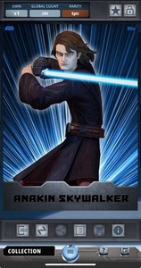 Star Wars Card Trader Jedi & Sith Warriors Anakin Skywalker 200cc EPIC *DIGITAL* - Picture 1 of 2