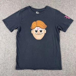 Nike Roger Federer RF Shirt Garçons Grand Noir T-shirt Graphique T-Shirt - Photo 1/8