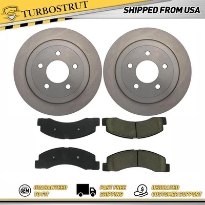 Kit de pastillas de freno y rotores delanteros centrados OE para Ford F-250 2000 Foto 1 de 4