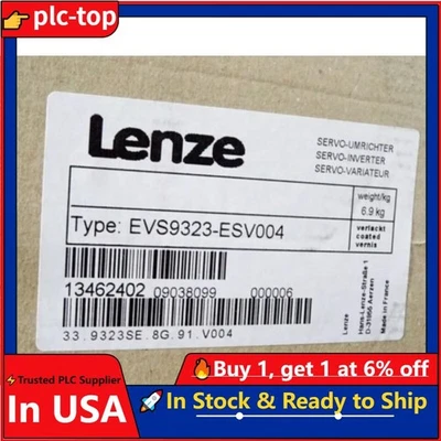 US Free TAX EVS9323-ESV004 NEW LENZE SERVO DRIVE EVS9323ESV004 Relay Terminals - Image 1 of 4