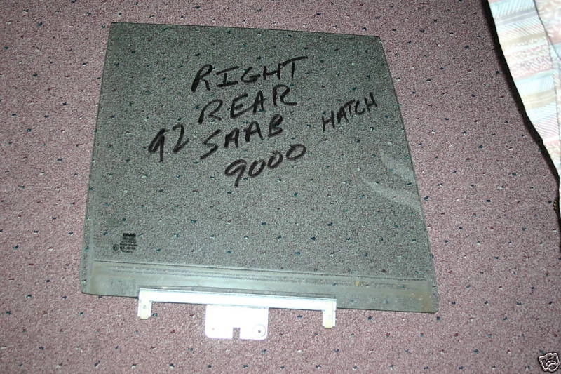 Saab 9000 1992 5 puertas hatchback OEM puerta trasera izquierda vidrio Foto 1 de 1
