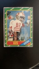 1986 Topps - #161 Jerry Rice (RC) Rookie Card San Francisco 49ers NFL HOF