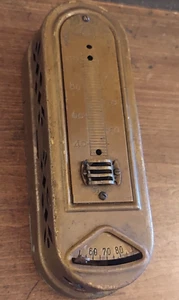 Vintage Art Deco Honeywell Brass Thermostat Minneapolis USA Untested - Picture 1 of 10