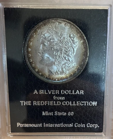1897 Uncirculated! The Redfield Collection Morgan Silver Dollar Cover